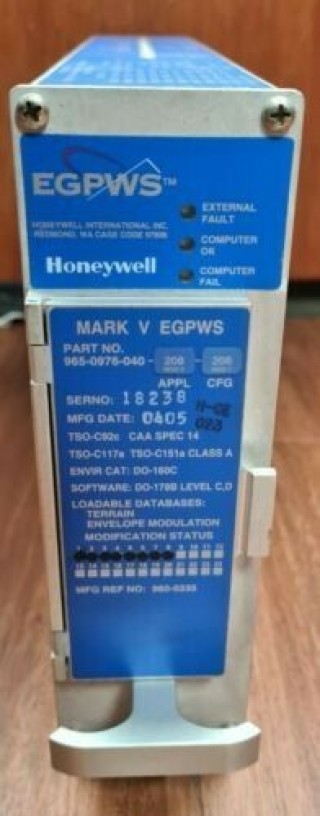 Honeywell Mark V EGPWS PN 965-0976-040-2
