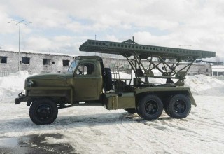 Макет "Студебеккер" с макетом системы БМ-13 "Катюша"