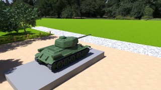 Постамент для танка Т-34