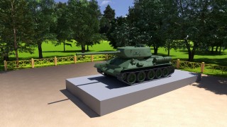 Постамент для танка Т-34