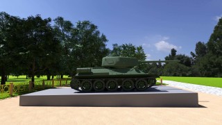 Постамент для танка Т-34