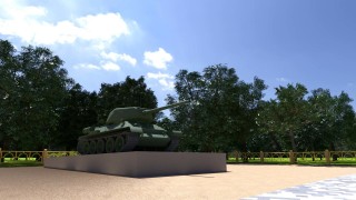 Постамент для танка Т-34