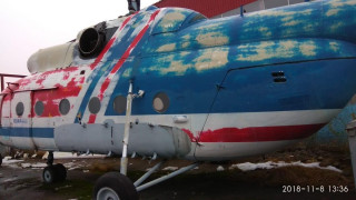 Вертолет Ми-8 на постамент