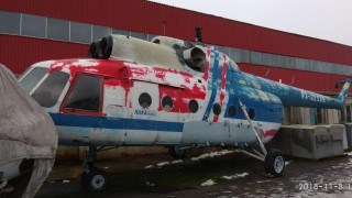 Вертолет Ми-8 на постамент